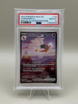 2023 Pokemon Charizard 151 ex 199/165 Special Illustration Rare Holo PSA 10 SIR - Image 1