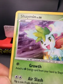 Pokemon Card - Shaymin - Holo Rare (15/127) Platinum Base Set *LP* Swirl - Image 2