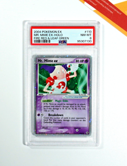 Pokemon PSA 8 Mr. Mime Ex #110 Holo EX FireRed & LeafGreen 2004 English - Image 1