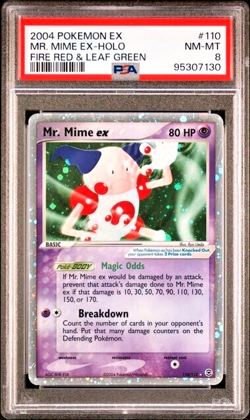 Pokemon PSA 8 Mr. Mime Ex #110 Holo EX FireRed & LeafGreen 2004 English - Image 2