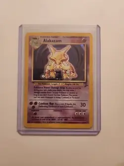 Alakazam 1/102 Base Set Holo Rare Unlimited Pokemon TCG Card - Image 1