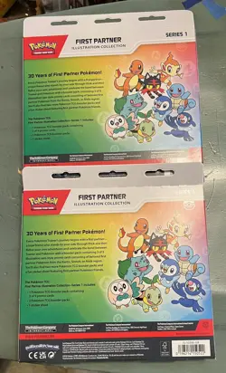 2x First Partner Illustration Collection Series 1 Promo Box Pokemon TCG - Image 2