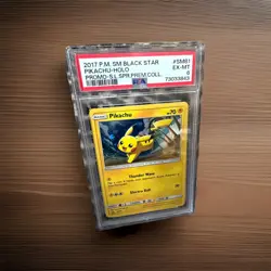 2017 POKEMON SM BLACK STAR PROMO PIKACHU #SM81 PSA 6 NM #115718375 - Image 1