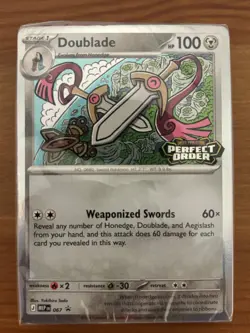 Doublade MEP067. Perfect Order Pokemon TCG Prerelease Promo Sealed Cards - Image 1