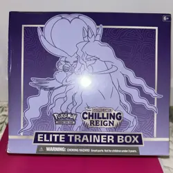 Pokemon Sword and Shield Chilling Reign Shadow Rider Elite Trainer Box ETB - Image 1