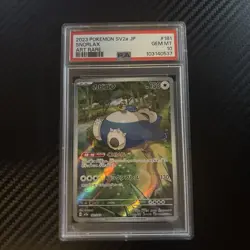 Pokemon TCG Snorlax SV2a JP PSA 10 GEM MINT 181/165 - Image 1