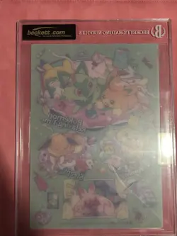 BGS 10 BLACK LABEL JUMBO ART BOARD POKEMON PENCIL RELAXING TIME TINKATINK EEVEE - Image 4