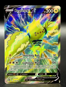 Regieleki V (Full Art) 175/195 Ultra Rare SWSH12: Silver Tempest Pokemon TCG NM - Image 1