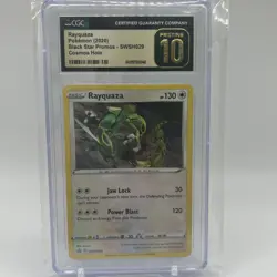 Pokemon CGC 10 Pristine SWSH Promo Cosmos Holo Rayquaza SWSH029 - Image 1