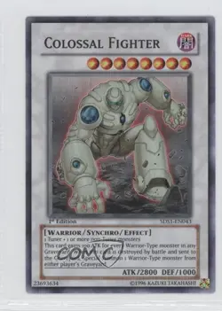 Colossal Fighter 1st Ed. YuGiOh 5D's Starter Deck #5DS1-EN043 2008 READ - Image 1