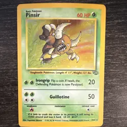 Pokemon Pinsir Jungle 9/64 Holo Rare Unlimited 1999 60 HP Wizards of the Coast - Image 1