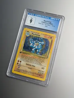 1999 Pokemon Machamp 1st Edition CGC 9 Mint Holo #8 Base Set - Image 1