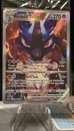Pokemon TCG Lucario VSTAR SWSH291 Crown Zenith Promo Factory Sealed - Image 1