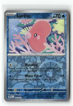 Luvdisc 047/193 Common Paldea Evolved Pokemon Reverse Holo Near Mint - Image 1