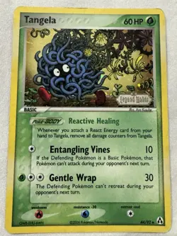 Tangela 44/92 Legend Maker Reverse Holo 2006 Pokemon TCG 60 HP Uncommon - Image 1