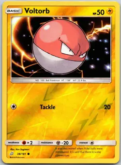 Voltorb 38/181 Reverse Holo Common Team Up NM - Image 1
