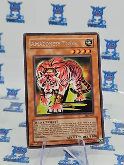 Yu-Gi-Oh! TCG Amazoness Tiger Magicians Force MFC-063 Unlimited Rare MP - Image 1