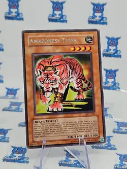 Yu-Gi-Oh! TCG Amazoness Tiger Magicians Force MFC-063 Unlimited Rare MP - Image 2