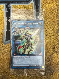 Yugioh SEALED Black Luster Soldier - Soldier of Chaos BLC1-EN002 Secret Limited - Image 1