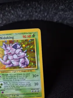 Pokemon TCG Nidoking Base Set Holo Unlimited Rare Card 11/102 LP Condition - Image 2