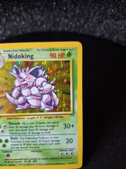 Pokemon TCG Nidoking Base Set Holo Unlimited Rare Card 11/102 LP Condition - Image 3