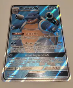 JUMBO Blastoise GX Full Art Oversized Card SM189 2019 Pokemon NM - Image 2