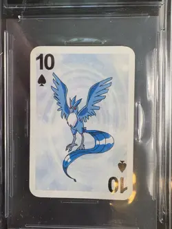 Graded 1999 Pokemon Bicycle Mini Playing Card Articuno 10 of Spades CGC 8.5 - Image 2