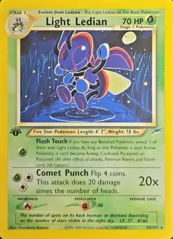Pokemon Card | Light Ledian 24/105 Neo Destiny Regular | NM - Image 1