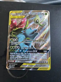 Pokemon TCG Celebi & Venusaur GX Tag Team Card 270 HP - Image 1