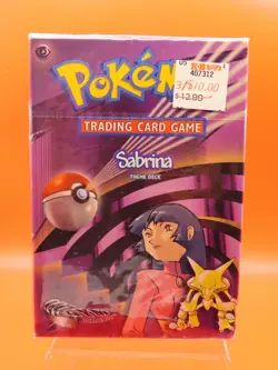 Sabrina Gym Challenge 2000 SEALED Theme Deck Vintage WOTC Pokemon Card TCG - Image 1