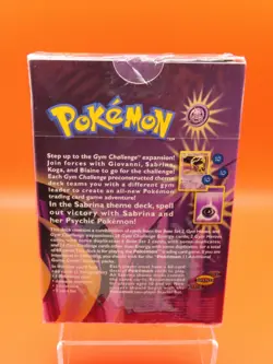 Sabrina Gym Challenge 2000 SEALED Theme Deck Vintage WOTC Pokemon Card TCG - Image 3