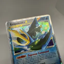 Vintage Y2K Empoleon LV.X Pokemon Black Star Promo Card #DP11 2007 Authentic - Image 3