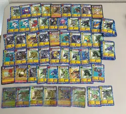 Digimon Card Lot - 1999 Bandai Vintage Collection 124 Cards (6 Holos) NM to LP - Image 1