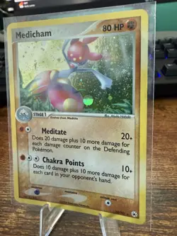 Medicham Hidden Legends Holo Rare Pokemon TCG Card 10/101 2004 - Image 3