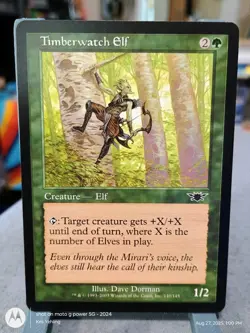 MTG Legions Timberwatch Elf - Common #140/145 EX-NM Condition - Image 1