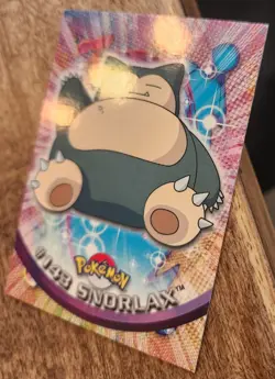 SNORLAX no 143 -pokemon topps bleu TV animation Edition - Non Holo - Image 3