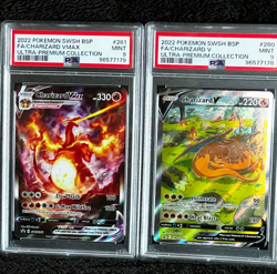 PSA 2022 CHARIZARD • PSA 9 VSTAR 262 • VMAX 261 • V 260 • POKEMON LOT OF 3 - Image 3
