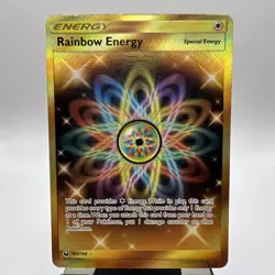 Pokemon 2018 Rainbow Energy - Sun & Moon Celestial Storm Rare Gold Holo 183/168 - Image 1