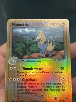 Pokemon TCG Manectric ex EX Ruby & Sapphire 39/109 2003 Reverse Holo- LP - Image 2
