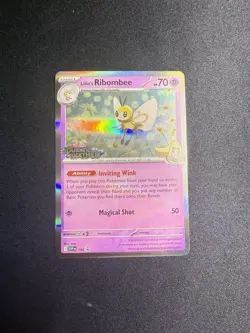 Pokemon Lillie's Ribombee 183 Stamped Promo Prerelease Holo Scarlet & Violet - Image 1