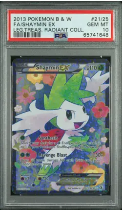 Pokemon Legendary Treasures Radiant Collection #RC21 Shaymin EX PSA 10 - Image 1