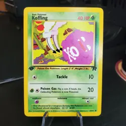 Pokemon TCG: Koffing 58/82 Team Rocket 1st Edition WOTC - NM - Image 1
