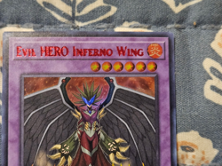 Evil HERO Inferno Wing (DOUBLE Red INK) MISPRINT LDS3-EN027 1st Edition Yugioh - Image 3