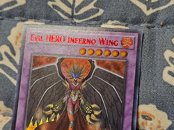 Evil HERO Inferno Wing (DOUBLE Red INK) MISPRINT LDS3-EN027 1st Edition Yugioh - Image 4