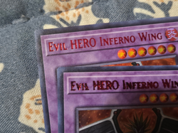 Evil HERO Inferno Wing (DOUBLE Red INK) MISPRINT LDS3-EN027 1st Edition Yugioh - Image 5