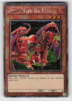 Gren Maju Da Eiza Yugioh RA04-EN124 Platinum Secret Rare PSR NM - Image 1