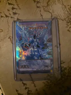 YUGIOH MIRRORJADE THE ICEBLADE DRAGON OVERFRAME ULTRA RARE NM RA05-EN148 - Image 1