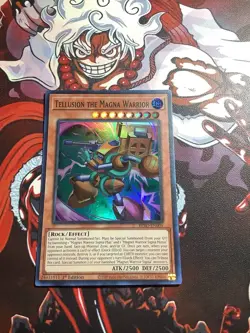 x1 Tellusion the Magna Warrior - BPRO-EN004 - Super Rare - 1st Edition Yu-Gi-Oh! - Image 1