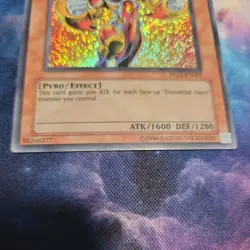 YuGiOh TCG Elemental HERO Heat PP02-EN007 Secret NM/VLP Holo Bleed - Image 4