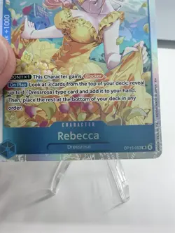 Rebecca OP15-053 Super Rare Adventure on Kami's Island One Piece NM - Image 3